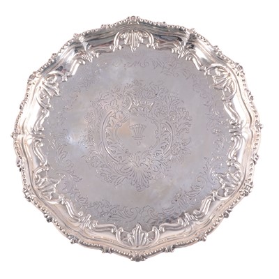 Lot 322 - Silver salver