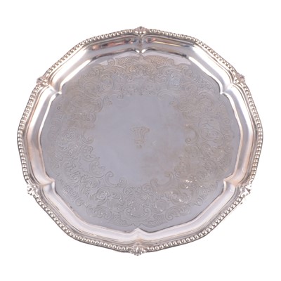 Lot 325 - Silver salver