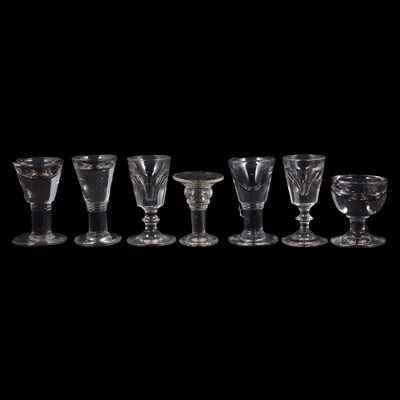 Lot 120 - Small collection of toast master or firing glasses and others