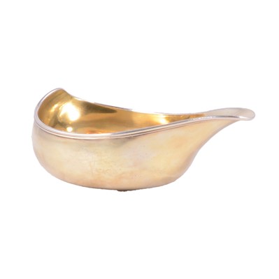 Lot 342 - Gilt white metal pap boat