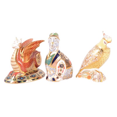 Lot 160 - Three Royal Crown Derby Imari paperweights
