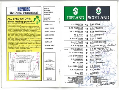 Lot 181 - A collection of Rugby Union programmes, mostly 1980s-1990s, etc
