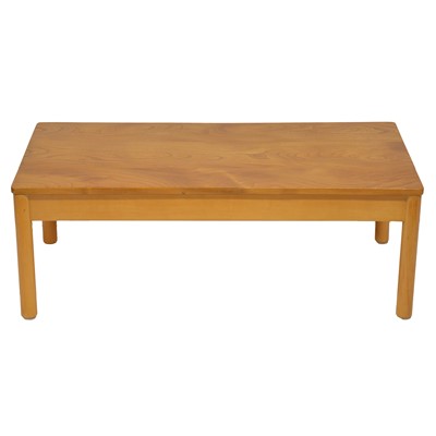 Lot 454 - Modern Ercol elm and beech coffee table
