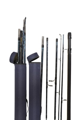 Lot 223 - Three Fox Tourist Travel Carp rods, 12'