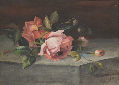Lot 347 - Tudor Williams, Still life of roses