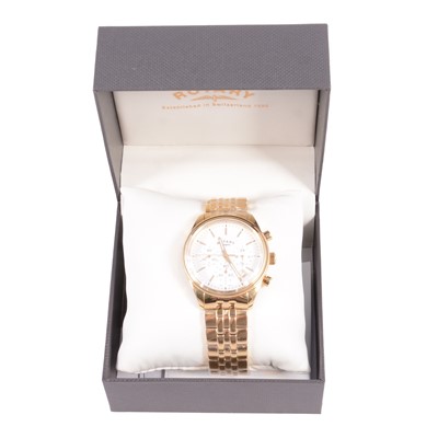 Lot 430 - Rotary - a gentleman's chronograph quartz bracelet wristwatch.