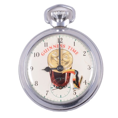 Lot 417 - A Guinness Time open face pocket watch.