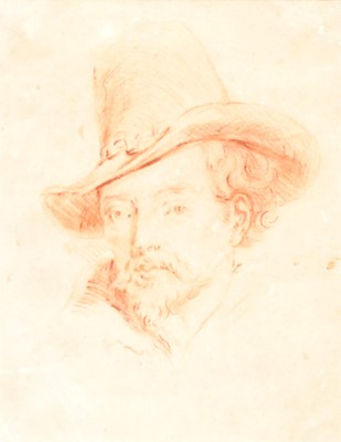 Lot 276 - After Anthony van Dyck, Man with tall hat