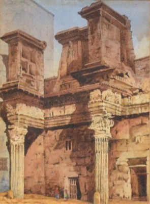 Lot 341 - Manner of John Fulleylove, Ancient Ruins; and another watercolour