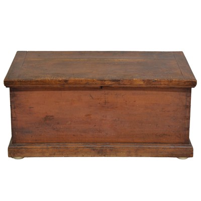 Lot 395 - Old wooden tool chest