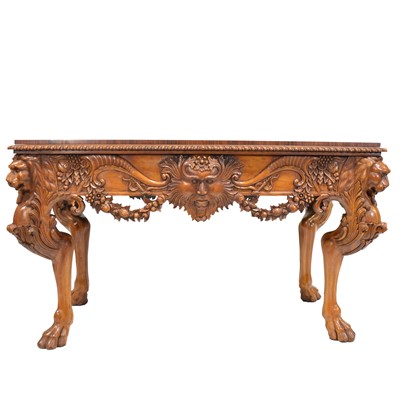 Lot 357 - George II style console table, circa 1920