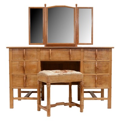 Lot 243 - Peter Waals, a walnut dressing table and stool, for Ruth Cole (nee Mitchell)