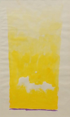 Lot 260 - Trevor Bell (British, 1930-2017), attributed, Untitled (yellow gradation)