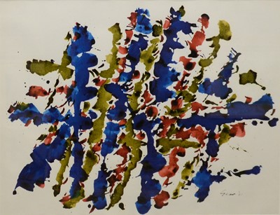 Lot 201 - William Gear (Scottish, 1915-1997), Landscape Study, 1961