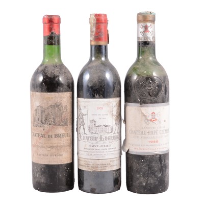 Lot 348 - Three bottles of vintage French red wine