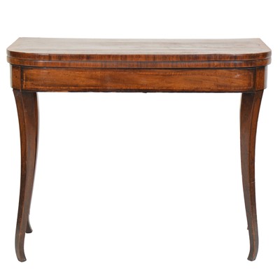 Lot 440 - George IV mahogany card table