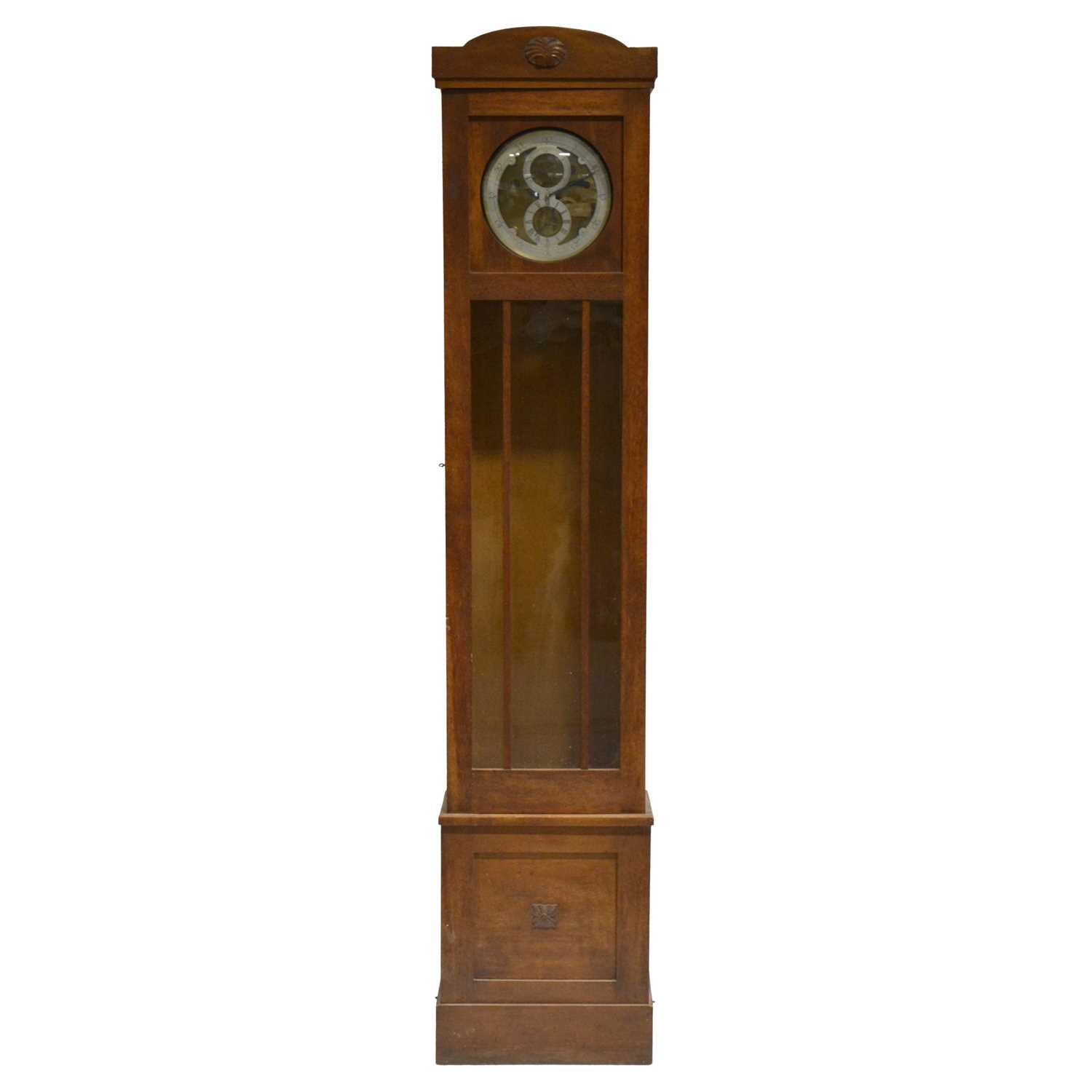 Lot 304 - Hand-built regulator longcase clock, P G Bradley, Leicester, 1996