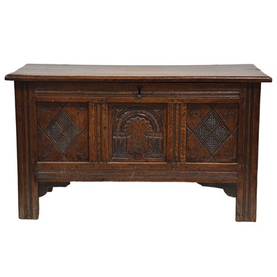 Lot 296 - Joined oak coffer