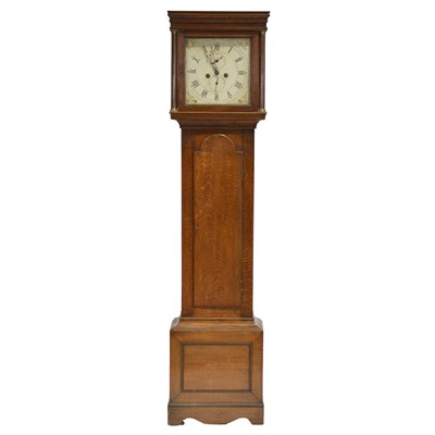 Lot 301 - Oak longcase clock, 8-day movement