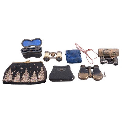 Lot 243 - Collection of opera glasses and similar cased viewing aids