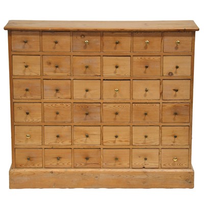 Lot 286 - Nest of thirty-six small drawers