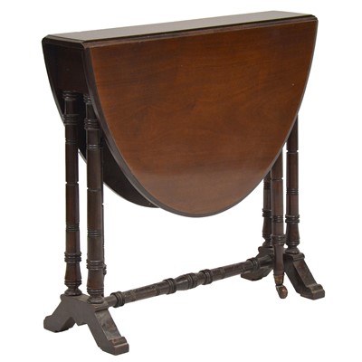 Lot 293 - Edwardian red walnut Sutherland table