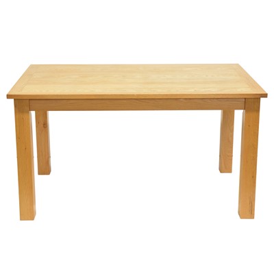 Lot 390 - Modern light oak dining suite