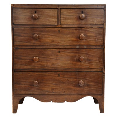 Lot 355 - George III mahogany chest of drawers
