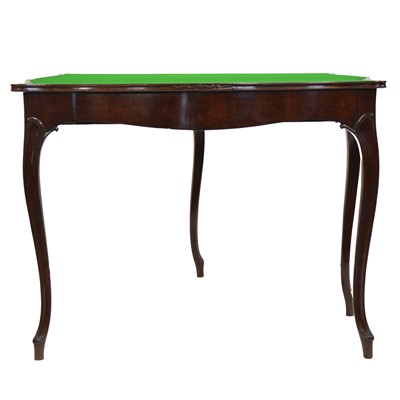 Lot 399 - French mahogany card table