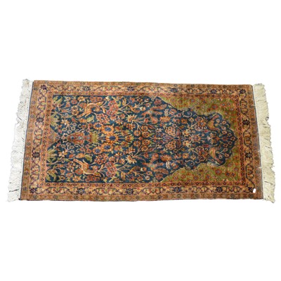 Lot 452 - Indian silk prayer rug