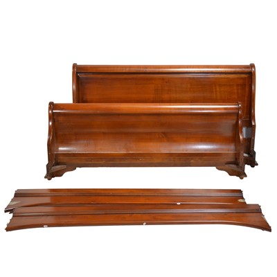 Lot 365 - Modern double sleigh bed frame