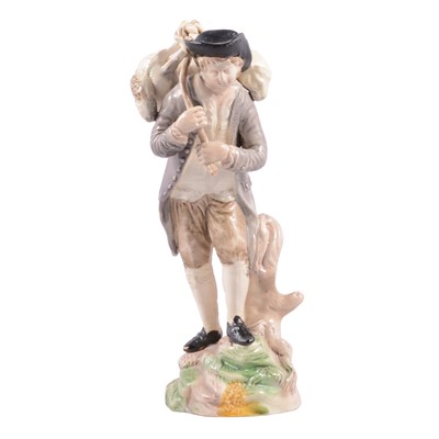 Lot 11 - Whieldon type lead-glazed earthenware figure, The Lost Sheep