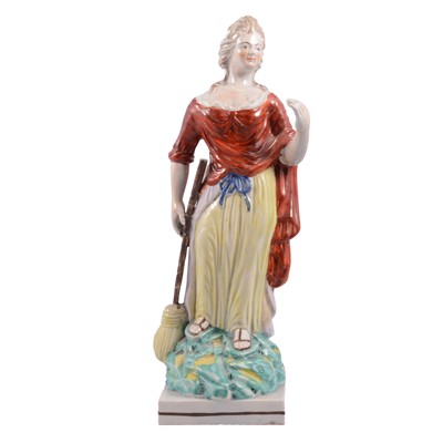 Lot 110 - Staffordshire pearlware figure, The Lost Coin
