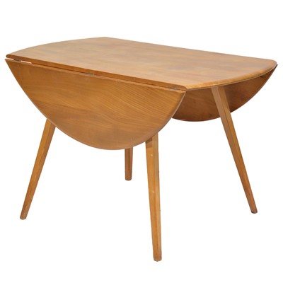 Lot 459 - Ercol light elm kitchen table, and four single chairs