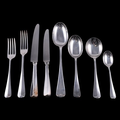 Lot 260 - CATALOGUE AMENDMENT - WALKER & HALL plated canteen of cutlery, eight place settings