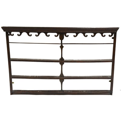 Lot 436 - Old oak delft rack