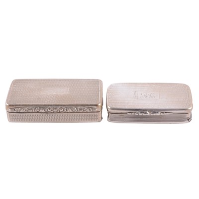 Lot 116 - Two silver snuff boxes