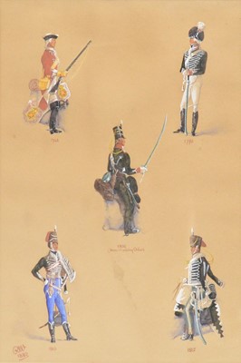 Lot 225 - R W, Military Uniforms