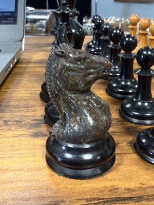 Lot 101 - Jaques of London, Staunton chess men
