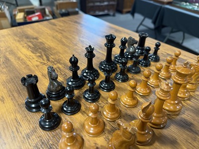 Lot 101 - Jaques of London, Staunton chess men