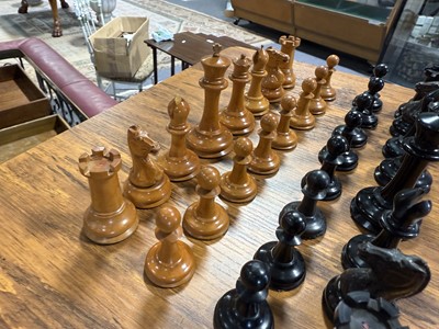 Lot 101 - Jaques of London, Staunton chess men