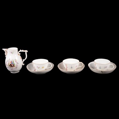 Lot 14 - Meissen porcelain teaware