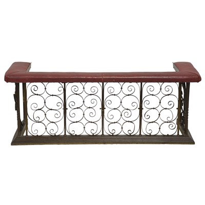 Lot 333 - Contemporary wrought metal club fender