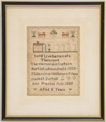 Lot 70 - Two George II needlework samplers