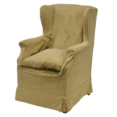 Lot 344 - Wing back armchair