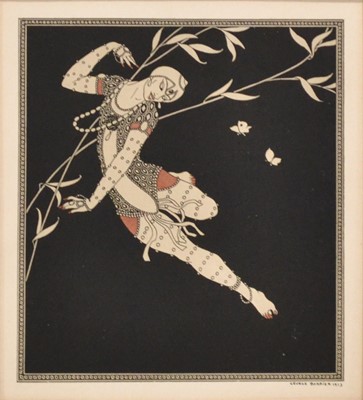 Lot 311 - After George Barbier (French, 1882-1932), Figure from the Ballet Russes