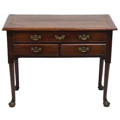 Lot 394 - George III mahogany lowboy