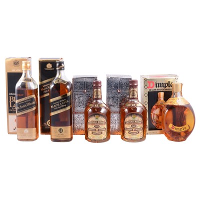 Lot 346 - Five boxed bottles of blended Scotch Whisky