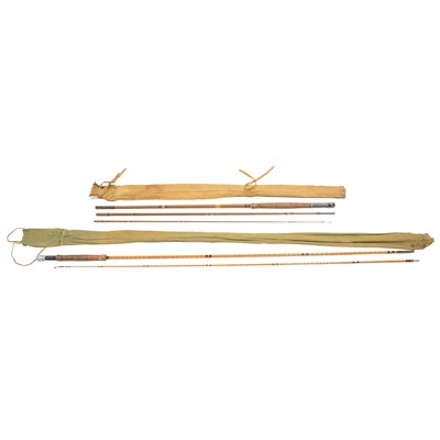 Lot 220 - Hardy Brothers, 'The Pope' 2-piece fly fishing rod, and another