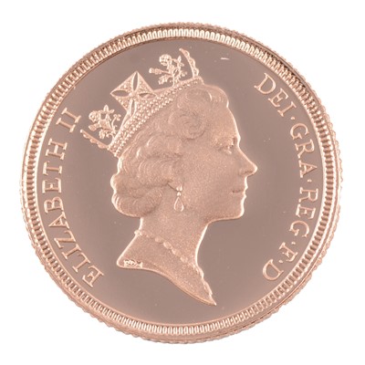 Lot 276 - The United Kingdom 1987 Proof Gold Full Sovereign Coin.